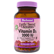 Earthsweet Chewable Vitamin D3 2000 IU 90T