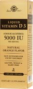 Liquid Vitamin D3 (Cholecalciferol) 5000 lU-Natural Orange flavor 2 oz