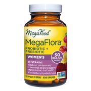 Megafood MegaFlora Women's Probiotic + Prebiotic - 14 Strains - 50 Billion live cultures 60 ct