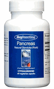 Allergy Research Group Pancreas Pork 425 mg 60 vegcap