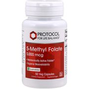 Protocol for Life Balance 5 Methyl Folate 5,000 mcg 50 vegcaps