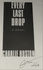 Signed Every Last Drop by Charlie Huston TPB 1st Signed Every Last Drop by Charlie Huston TPB 1st