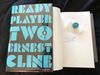 Signed Ready Player Two by Ernest Cline HB 1st plus pin Signed Ready Player Two by Ernest Cline HB 1st plus pin