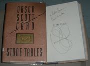 Signed Stone Tables by Orson Scott Card HB 1st