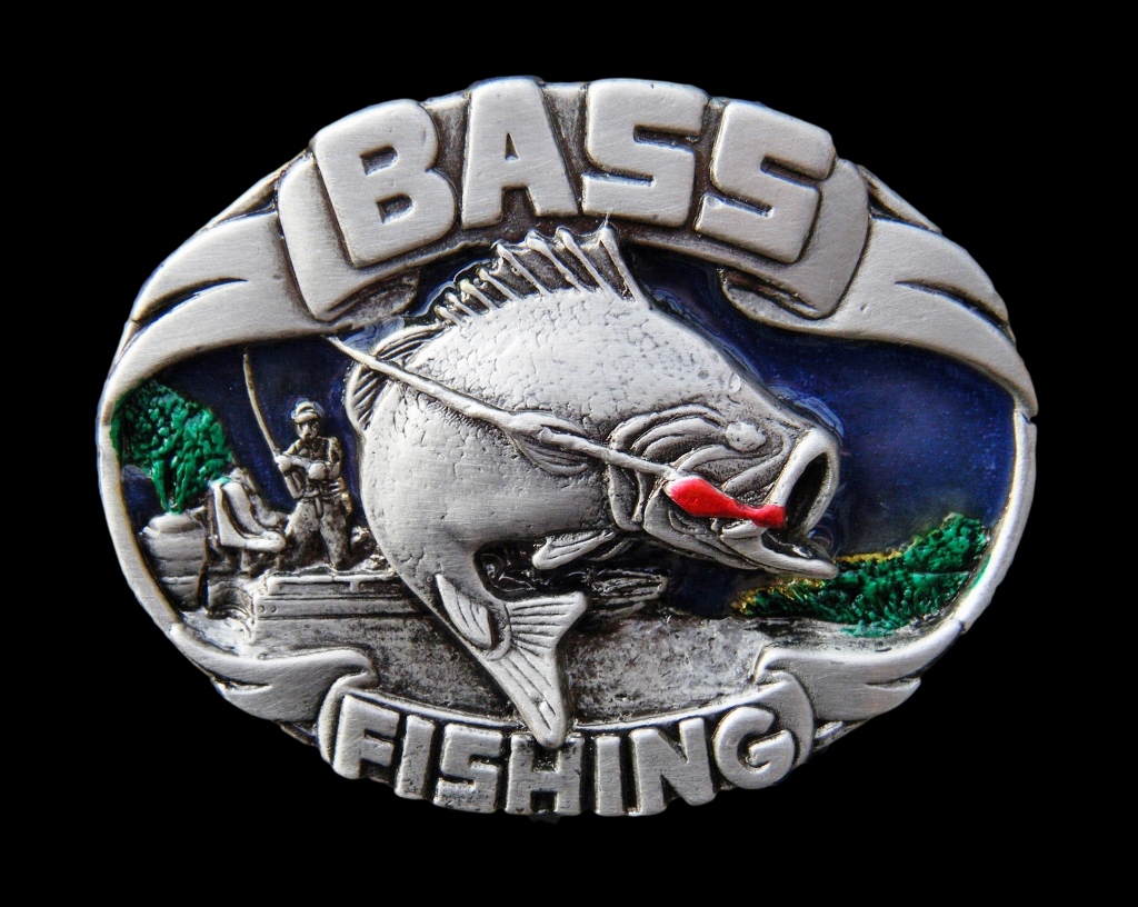 Sea Bass Fishing Fisherman Belt Buckle