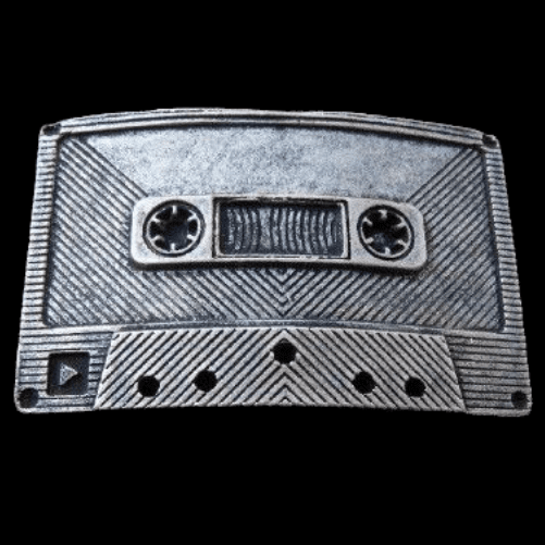 cassette tape music musical belt buckle