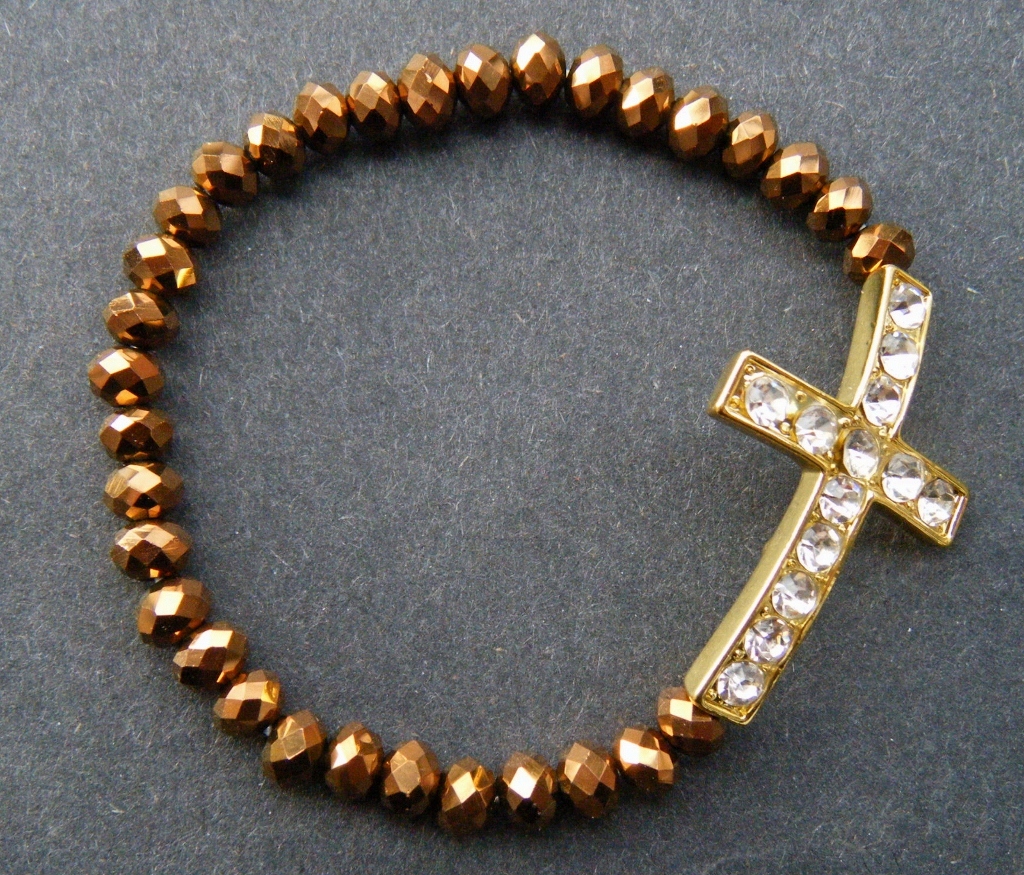 fashion cross religious bracelet
