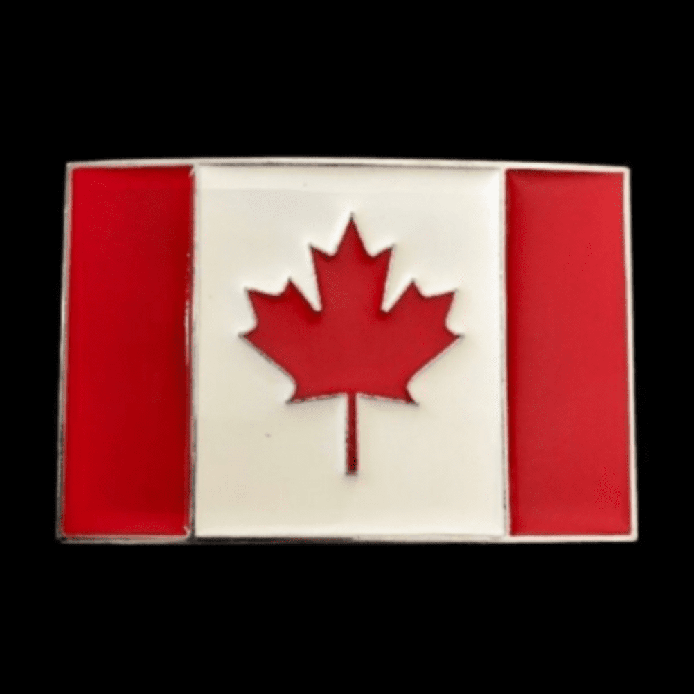 Canada Canadian flag belt buckle