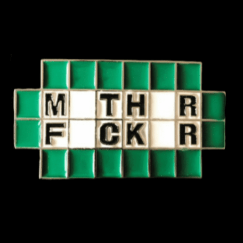 Crossword Puzzle Belt Buckle