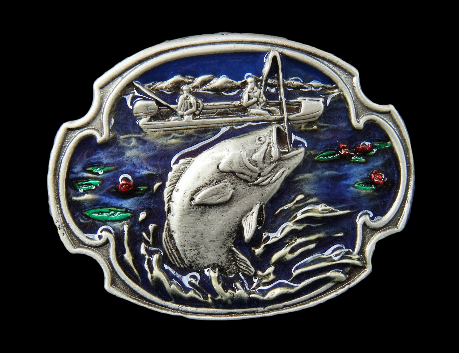 Fishing Fish Belt Buckle