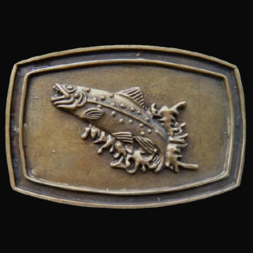 Fish Fishing Belt Buckle