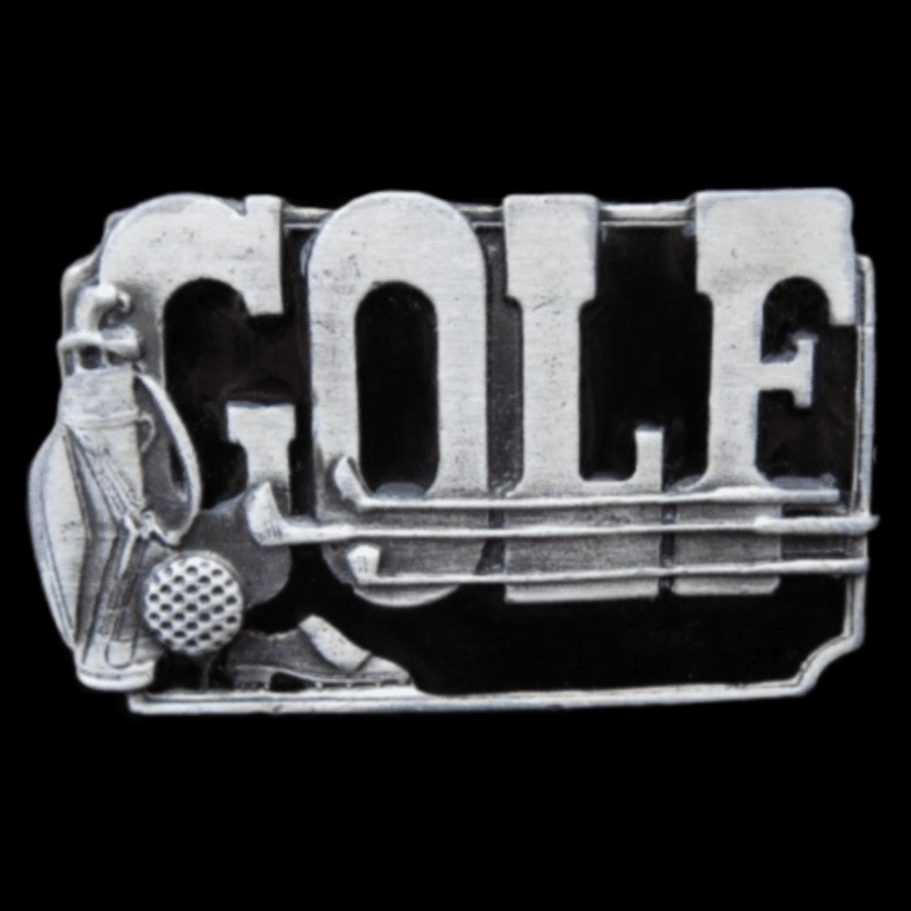 GOLF GOLFER BELT BUCKLE