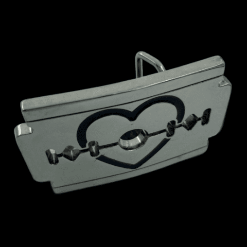 Razor Blade Belt BuckleBeltsHeart On Razor Blade Funny Belt Buckles!