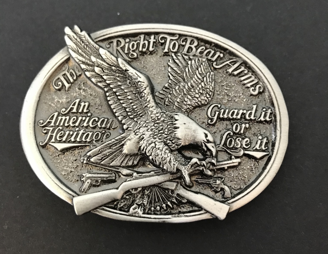 Right to Bear Arms Belt Buckle