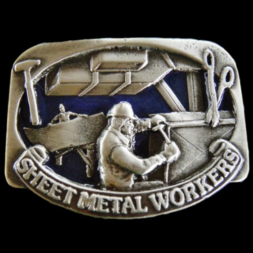 Sheet metal Worker Belt Buckle