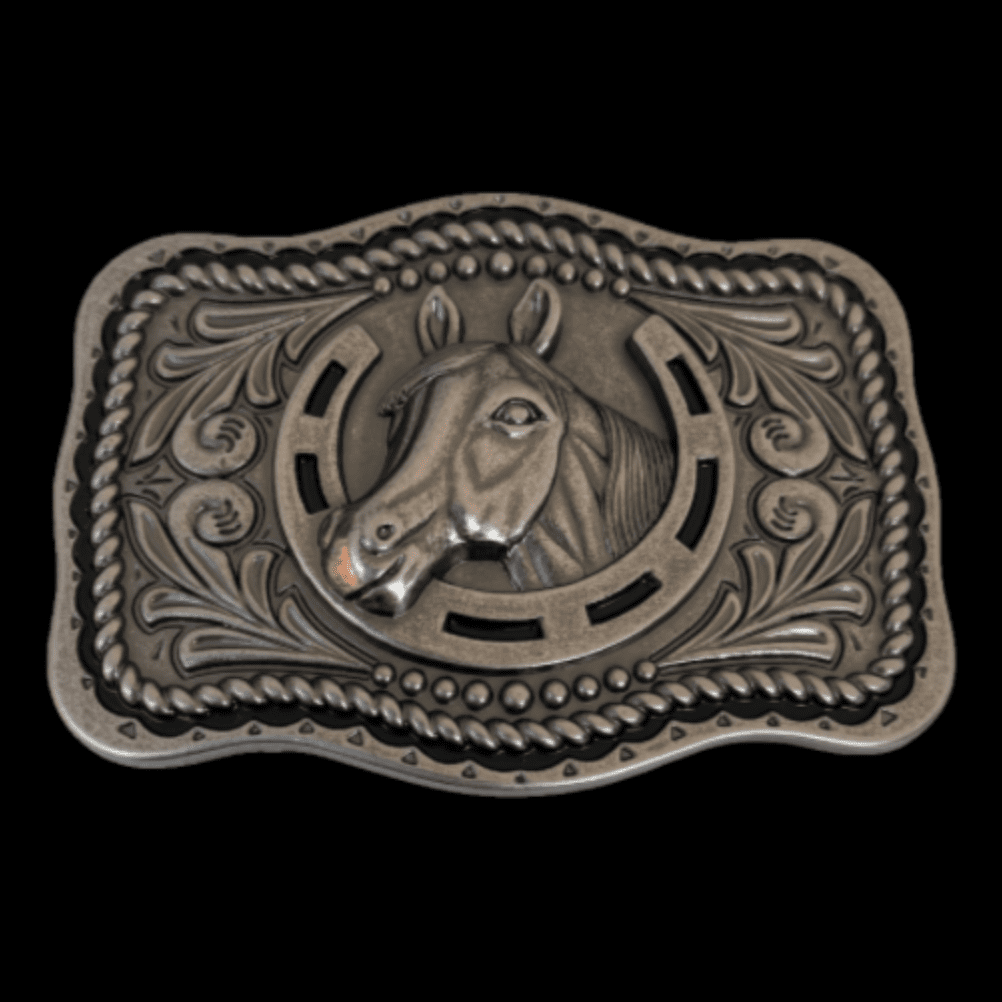 Western Horses Horseshoe Cowboy Cowgirl Belt Buckle Buckles