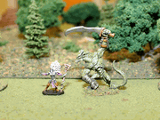 Dark Elf Dragon Warrior with Sorceress
