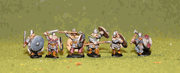 Viking Huscarls with Spears, Swords, and Axes