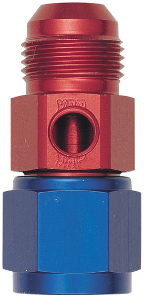 -10 Male to -10 Female Swivel with 1/8" NPT in Hex