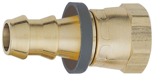 -10 Straight Push-On Hose End - Brass