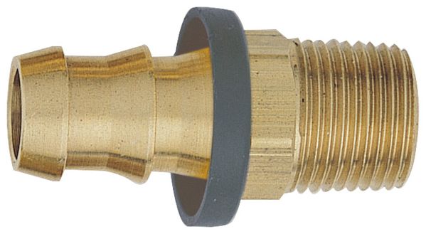 -10 Straight Push-On Hose End to 1/2" Male NPT - Brass