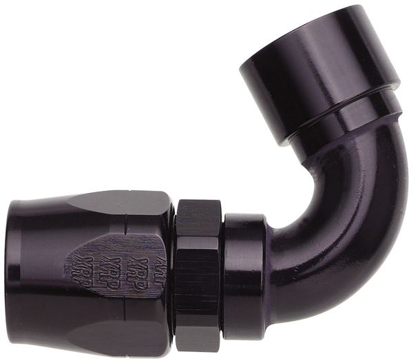 -12 120 Degree Double Swivel Hose End to -12 Female Clamshell - Aluminum