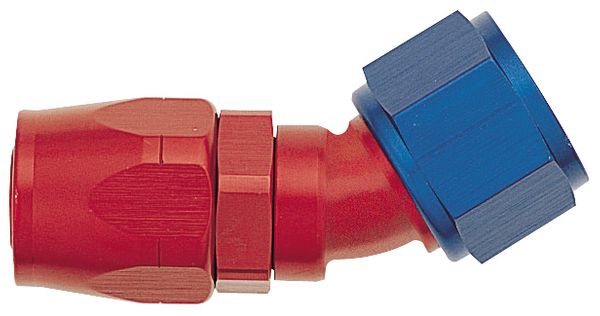 -12 30 Degree Double Swivel Hose End - Aluminum