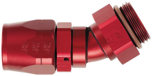 -12 30 Degree Double Swivel Hose End to -12 ORB - Aluminum