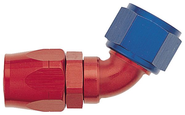 -12 60 Degree Double Swivel Hose End - Aluminum