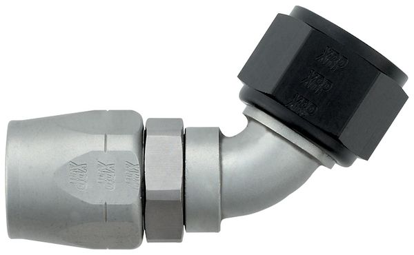 -12 60 Degree Double Swivel Hose End - Aluminum - Ti-Tech Finish