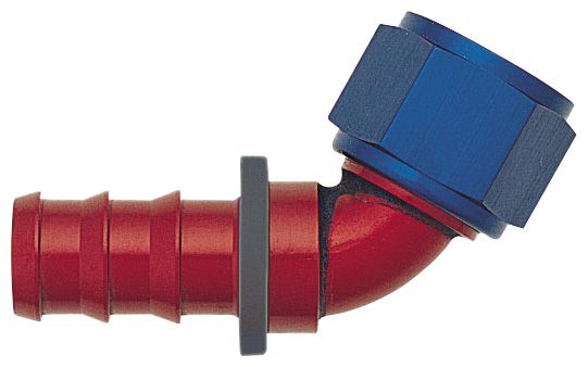 -12 60 Degree Push-On Hose End - Aluminum