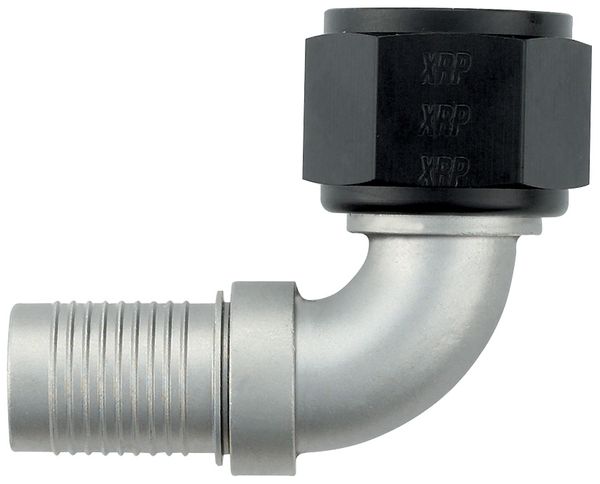 -12 90 Degree HS-79 Hose End - Aluminum - Ti-Tech Finish