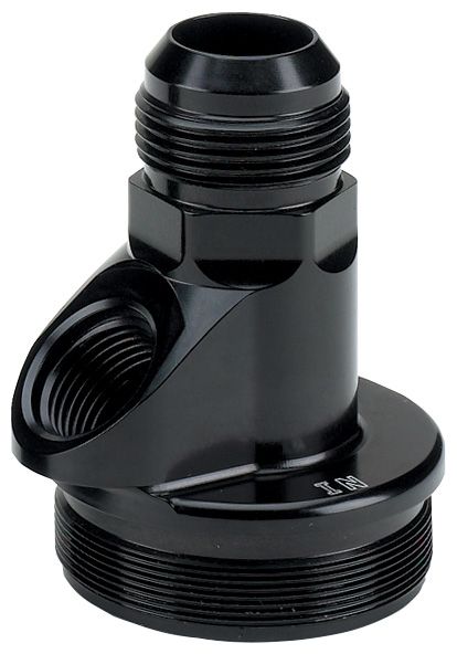 -12 AN Inlet End Cap With Accessory Port for 71 and 72 Series In-Line Oil Filter