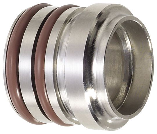 -12 Male Clamshell Socket Weld-On With Double O-Ring - Aluminum