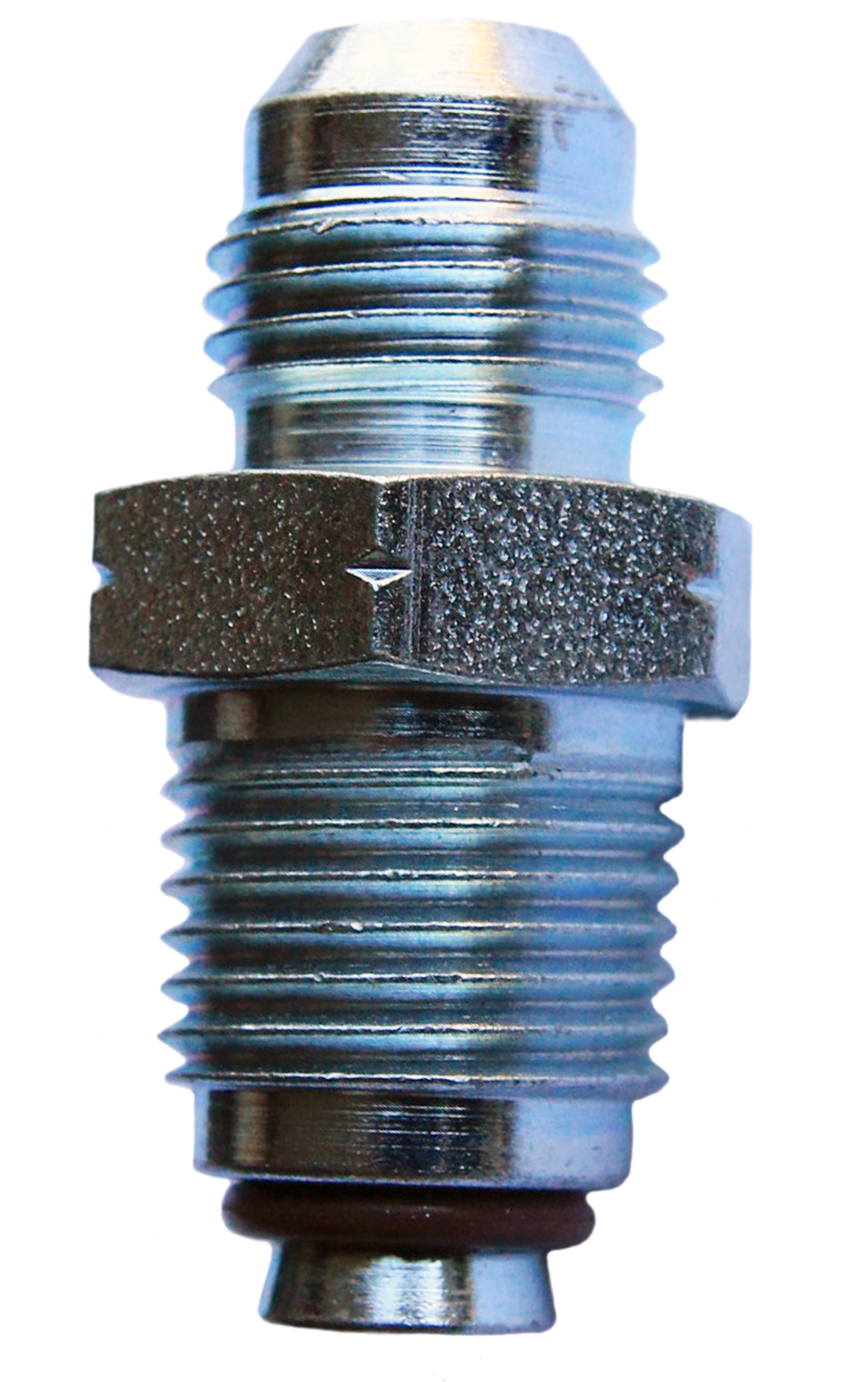 AN-4 To 1/8 BSPT JIC Flare Male Straight Adapter Fitting - Black, For Hose & Fuel Lines 5 thumbnail image