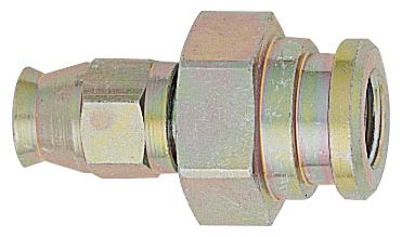 3/8-24 Female Inverted Flare to -3 Hose - Steel