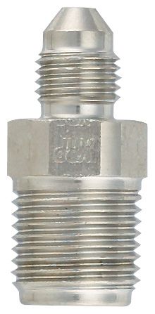-3 Male to 9/16-20 Inverted Flare Power Steering Fitting - Steel
