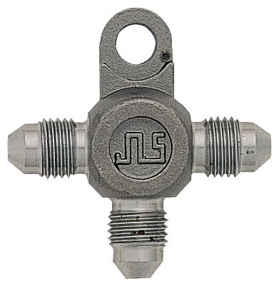 3-Way Connector With Bracket -3 Male JIC - Stainless