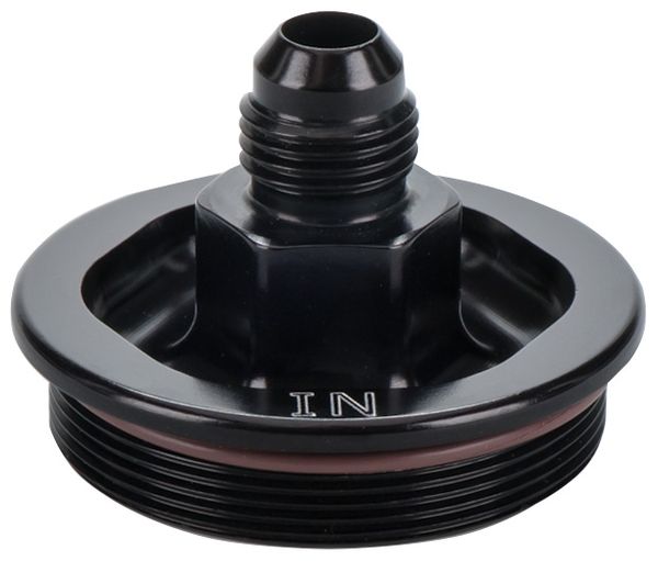 -4 AN Inlet End Cap for 70 Series In-Line Oil Filter