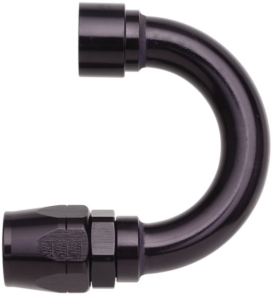 -8 180 Degree Double Swivel Hose End to -8 Female Clamshell - Aluminum