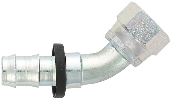-8 45 Degree Push-On Hose End - Steel