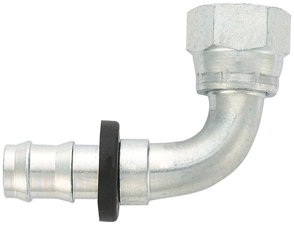 -8 90 Degree Push-On Hose End - Steel