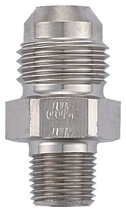 Adapter, -6 Flare to 1/8 NPT with 0.260" ID - Steel