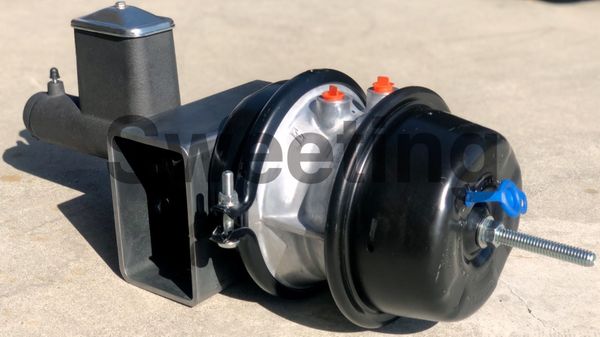 Air-Hydraulic Power Brake System, 1-3/4 Inch Bore Master Cylinder for Medium Duty Trucks, Single Reservoir, Dual Chamber Brake Booster