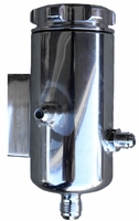 Billet Aluminum Remote Power Steering Reservoir for Hydro-Boost Polished