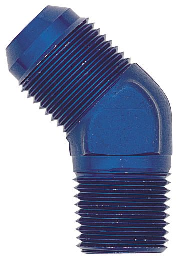Elbow, 45 Degree, -12 Flare to 3/4 NPT - Aluminum