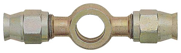 Extended Double Take Off  Banjo 10mm (3/8) to -3 Hose - Steel