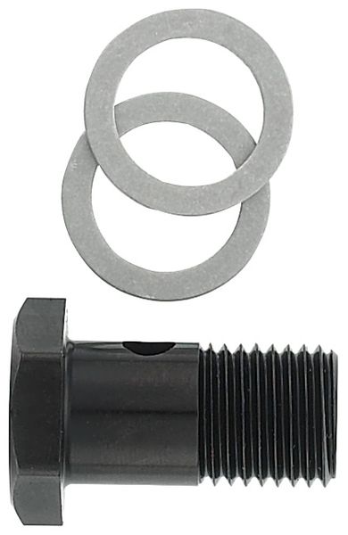 M14 x 1.5  Banjo Bolt With Crush Washers - Aluminum