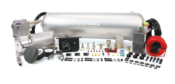 Medium Duty Air Compressor and Tank for Air-Hydraulic Brake System