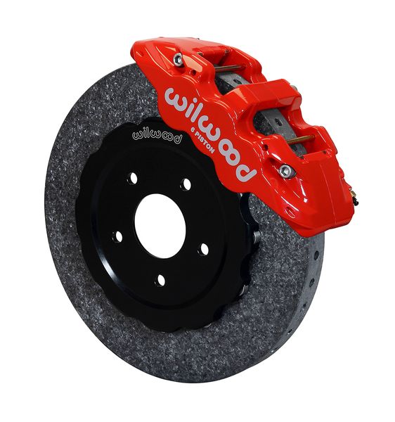 140-13154-CSICR - AERO6 Dynamic Front Kit,14.00" C/SiC Rotor,Red 97-04 Corvette C5/Z06 05-13 C6